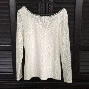 White House Black Market Lace Top